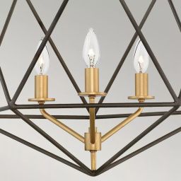 Elstead Lighting Astrid lampa wisząca 3x60 W złota-brązowa HK-ASTRID-3P