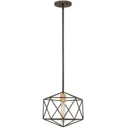Elstead Lighting Astrid lampa wisząca 1x60 W złota-brązowa HK-ASTRID-MP