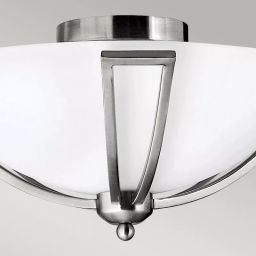Elstead Lighting Bolla lampa podsufitowa 2x60 W nikiel HK-BOLLA-F