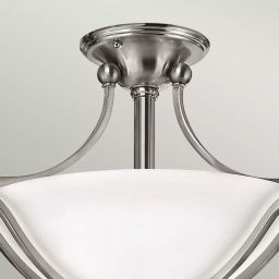 Elstead Lighting Bolla lampa wisząca 2x100 W biała-srebrna HK-BOLLA-SF