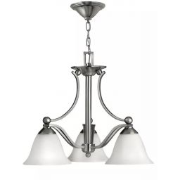 Elstead Lighting Bolla lampa wisząca 3x60 W nikiel HK-BOLLA3