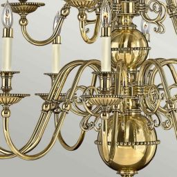 Elstead Lighting Cambridge lampa wisząca 15x40 W mosiądz oksydowany HK-CAMBRIDGE15