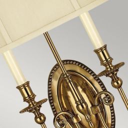 Elstead Lighting Cambridge kinkiet 2x40 W mosiądz oksydowany/kość słoniowa HK-CAMBRIDGE2-B