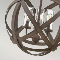 Elstead Lighting Carson lampa wisząca zewnętrzna 3x40 W żelazo HK-CARSON-3P