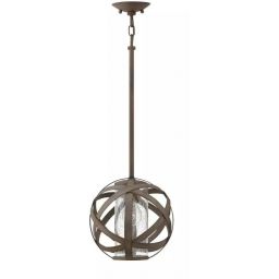 Elstead Lighting Carson lampa wisząca 1x40 W żelazo HK-CARSON-P