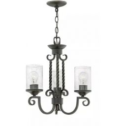 Elstead Lighting Casa lampa wisząca 3x60 W czarna HK-CASA3