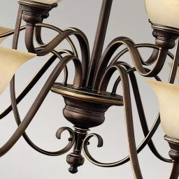 Elstead Lighting Cello lampa wisząca 15x60 W brązowa HK-CELLO15