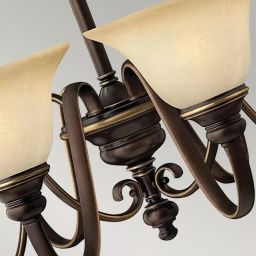 Elstead Lighting Cello lampa wisząca 6x60 W brązowa HK-CELLO6