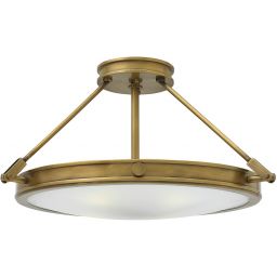 Elstead Lighting Collier lampa podsufitowa 4x40 W stary mosiądz HK-COLLIER-SF-M