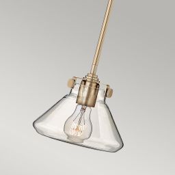 Elstead Lighting Congress lampa wisząca 1x60 W szczotkowany karmel HK-CONGRESS-P-A-BC