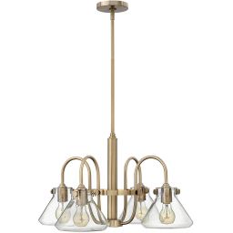 Elstead Lighting Congress lampa wisząca 4x60 W szczotkowany karmel HK-CONGRESS4-A-BC