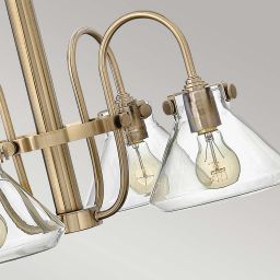 Elstead Lighting Congress lampa wisząca 4x60 W szczotkowany karmel HK-CONGRESS4-A-BC