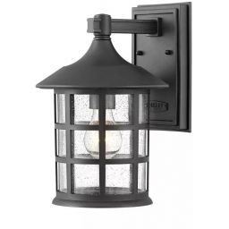 Elstead Lighting Freeport kinkiet zewnętrzny 1x40 W czarny HK-FREEPORT2-M-TBK