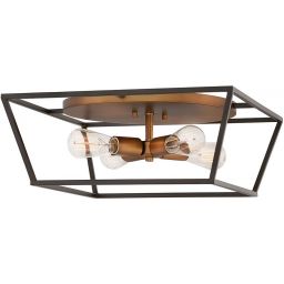 Elstead Lighting Fulton lampa podsufitowa 4x60 W mosiądz-brązowa HK-FULTON-F