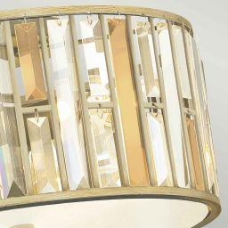 Elstead Lighting Gemma plafon 3x60 W srebrny HK-GEMMA-F-SL