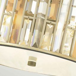 Elstead Lighting Gemma plafon 3x60 W srebrny HK-GEMMA-F-SL