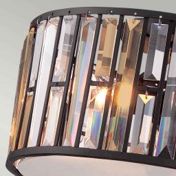 Elstead Lighting Gemma plafon 3x60 W przezroczysty-brązowy vintage HK-GEMMA-F-VBZ