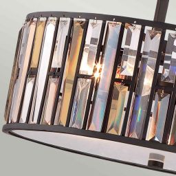 Elstead Lighting Gemma lampa wisząca 3x60 W brązowa vintage HK-GEMMA-P-C-VBZ