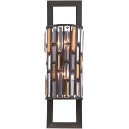 Elstead Lighting Gemma kinkiet 2x60 W przezroczysty-brązowy vintage HK-GEMMA2-B-VBZ