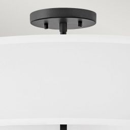 Elstead Lighting Graham lampa wisząca 4x40 W biała-czarna HK-GRAHAM-L-BK