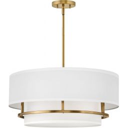 Elstead Lighting Graham lampa wisząca 4x40 W mosiądz lakierowany HK-GRAHAM-L-LCB