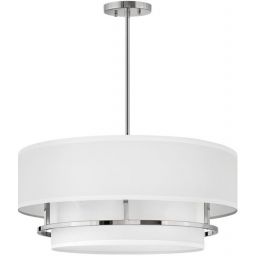 Elstead Lighting Graham lampa wisząca 4x40 W nikiel polerowany HK-GRAHAM-L-PN