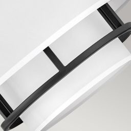Elstead Lighting Graham lampa wisząca 3x40 W biała-czarna HK-GRAHAM-M-BK
