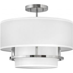 Elstead Lighting Graham lampa wisząca 3x40 W nikiel polerowany HK-GRAHAM-M-PN