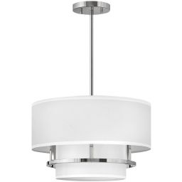 Elstead Lighting Graham lampa wisząca 3x40 W nikiel polerowany HK-GRAHAM-M-PN