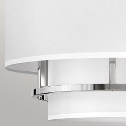 Elstead Lighting Graham lampa wisząca 3x40 W nikiel polerowany HK-GRAHAM-M-PN