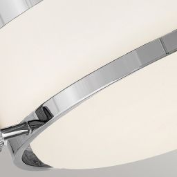 Elstead Lighting Harper plafon 3x60 W biały-chrom polerowany HK-HARPER-F-CM