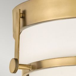 Elstead Lighting Harper plafon 3x60 W biały-stary mosiądz HK-HARPER-F-HB