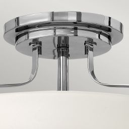 Elstead Lighting Harper lampa podsufitowa 3x60 W biała-chrom polerowany HK-HARPER-SFS-CM