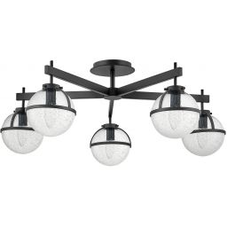 Elstead Lighting Hollis lampa podsufitowa 5x40 W czarna HK-HOLLIS-5-C-BK