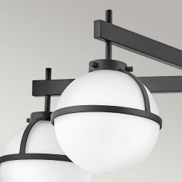 Elstead Lighting Hollis lampa podsufitowa 5x40 W biała-czarna HK-HOLLIS-5-O-BK