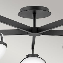 Elstead Lighting Hollis lampa podsufitowa 5x40 W biała-czarna HK-HOLLIS-5-O-BK