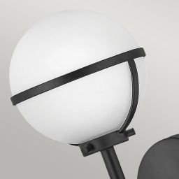 Elstead Lighting Hollis kinkiet 1x40 W biały-czarny HK-HOLLIS1-O-BK-BATH