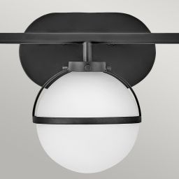 Elstead Lighting Hollis kinkiet 3x40 W biały-czarny HK-HOLLIS3-O-BK-BATH