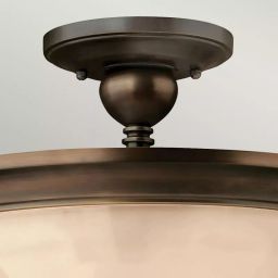 Elstead Lighting Mayflower lampa podsufitowa 3x60 W brązowa HK-MAYFLOWER-SF
