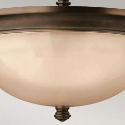Elstead Lighting Mayflower lampa podsufitowa 3x60 W brązowa HK-MAYFLOWER-SF