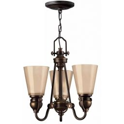 Elstead Lighting Mayflower lampa wisząca 3x60 W brązowa HK-MAYFLOWER3