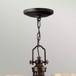 Elstead Lighting Mayflower lampa wisząca 3x60 W brązowa HK-MAYFLOWER3