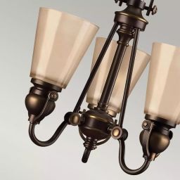 Elstead Lighting Mayflower lampa wisząca 3x60 W brązowa HK-MAYFLOWER3