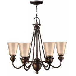 Elstead Lighting Mayflower lampa wisząca 6x60 W brązowa HK-MAYFLOWER6
