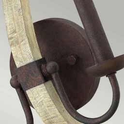 Elstead Lighting Middlefield kinkiet 2x60 W rdzawe żelazo HK-MIDDLEFIELD2