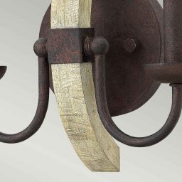 Elstead Lighting Middlefield kinkiet 2x60 W rdzawe żelazo HK-MIDDLEFIELD2