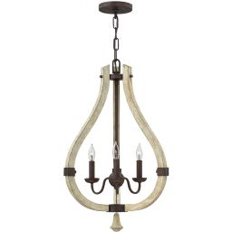 Elstead Lighting Middlefield lampa wisząca 3x60 W rdzawe żelazo HK-MIDDLEFIELD3