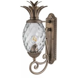 Elstead Lighting Plantation kinkiet zewnętrzny 1x40 W brązowy HK-PLANTATION-M-BU