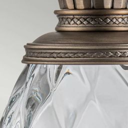 Elstead Lighting Plantation kinkiet zewnętrzny 1x40 W brązowy HK-PLANTATION-M-BU