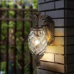 Elstead Lighting Plantation kinkiet zewnętrzny 1x40 W brązowy HK-PLANTATION-S-BU